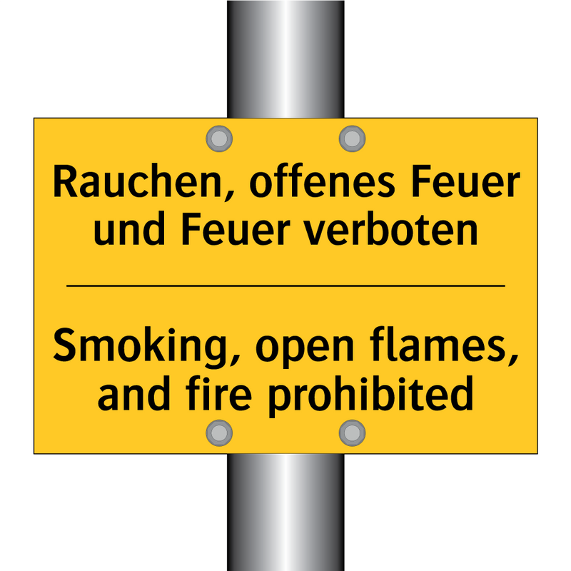 Rauchen, offenes Feuer und Feuer /.../ - Smoking, open flames, and fire /.../