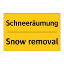 Schneeräumung - Snow removal