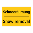 Schneeräumung - Snow removal