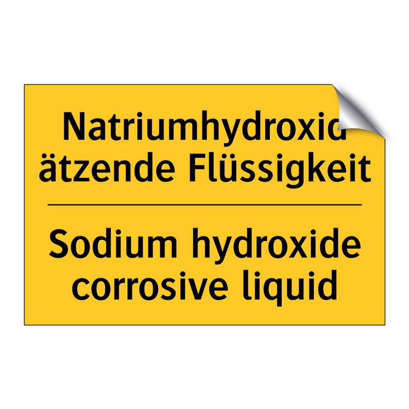 Natriumhydroxid ätzende Flüssigkeit/.../ - Sodium hydroxide corrosive liquid/.../