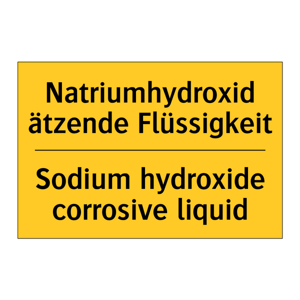 Natriumhydroxid ätzende Flüssigkeit/.../ - Sodium hydroxide corrosive liquid/.../