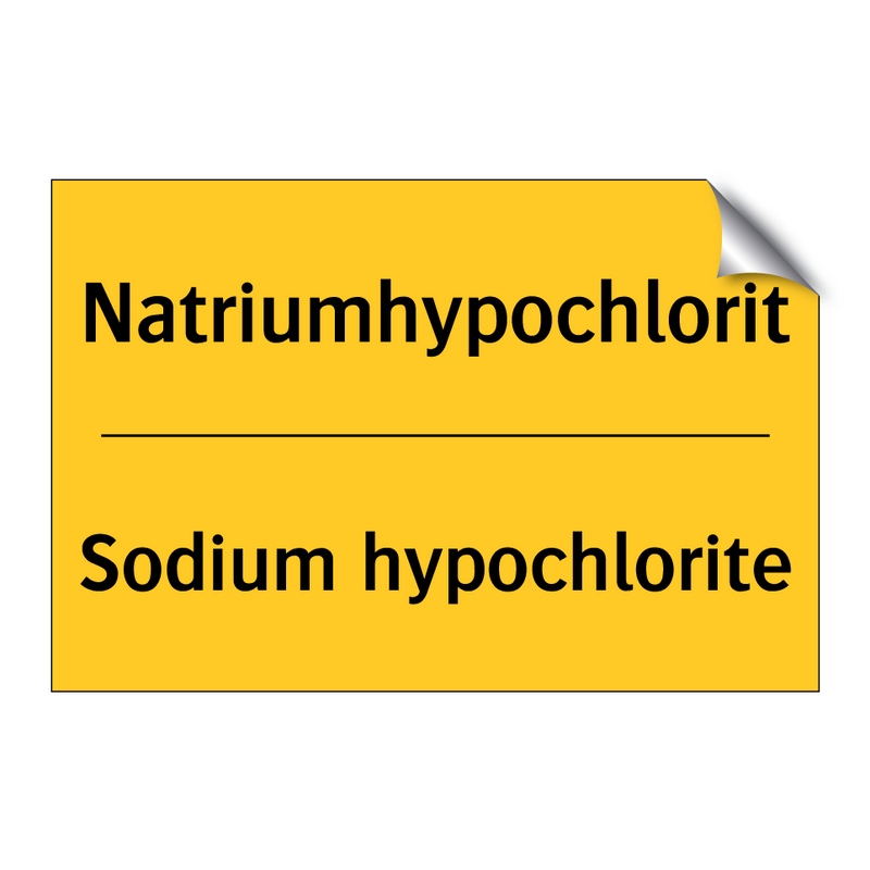 Natriumhypochlorit - Sodium hypochlorite