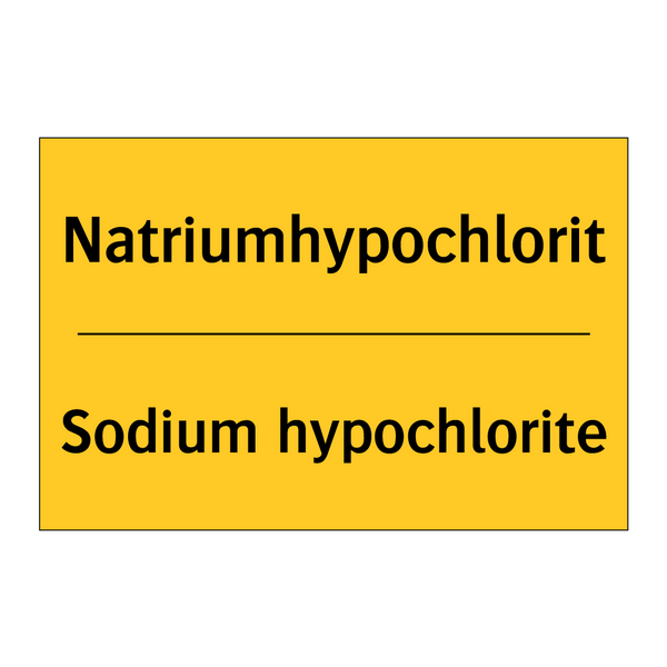 Natriumhypochlorit - Sodium hypochlorite