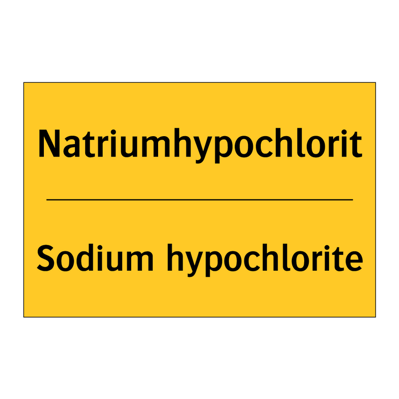 Natriumhypochlorit - Sodium hypochlorite