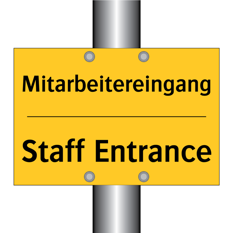 Mitarbeitereingang - Staff Entrance