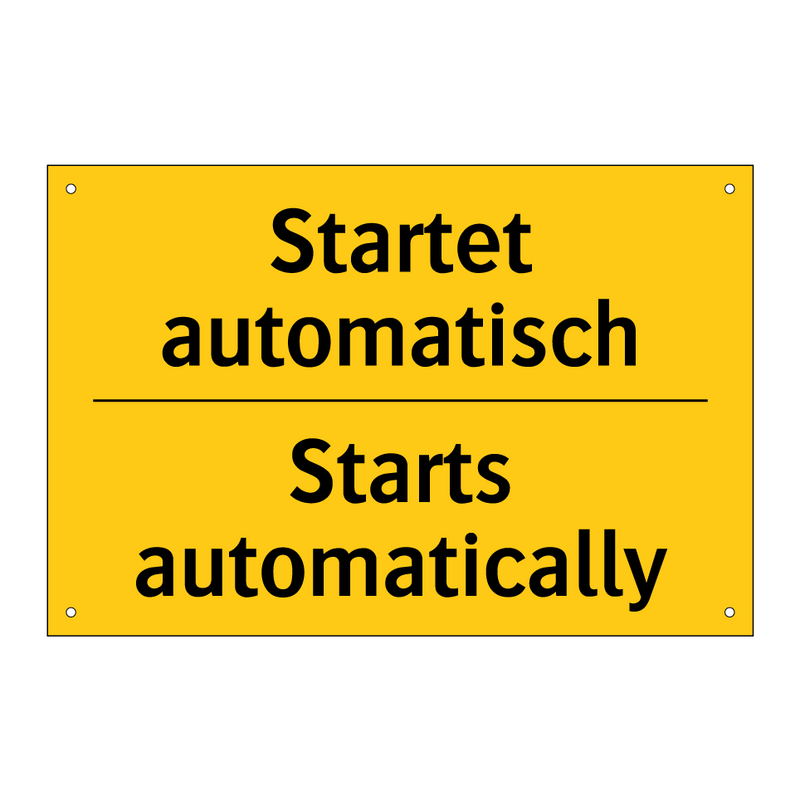 Startet automatisch - Starts automatically