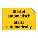 Startet automatisch - Starts automatically