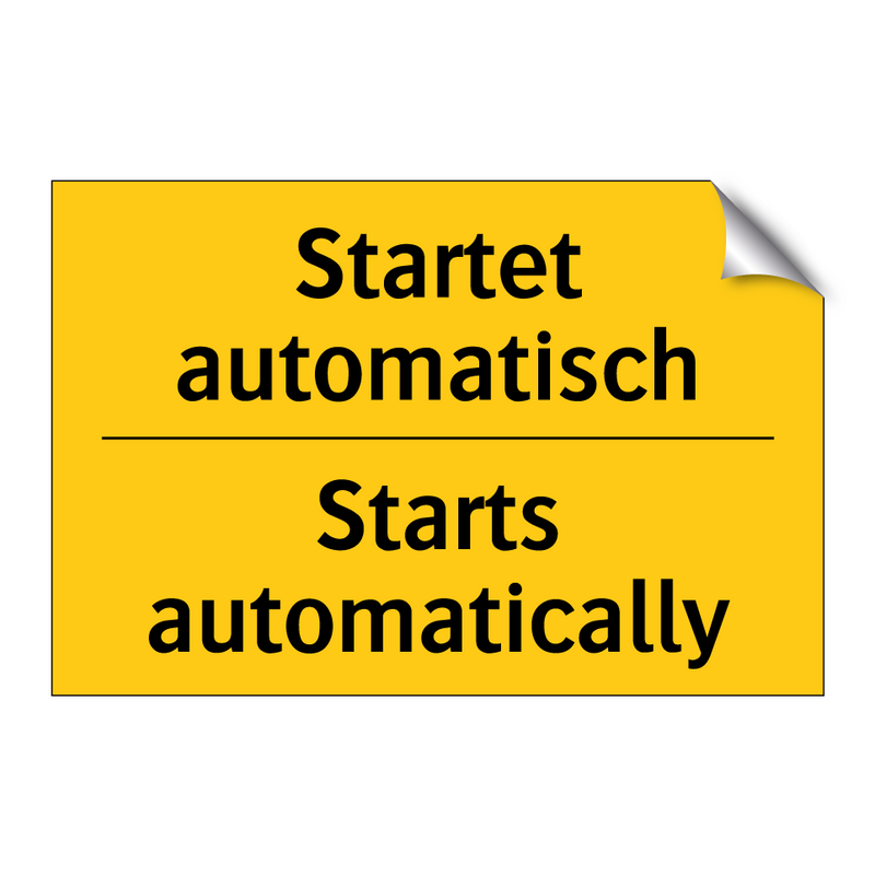 Startet automatisch - Starts automatically