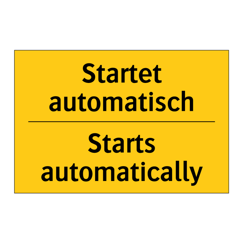 Startet automatisch - Starts automatically