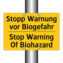 Stopp Warnung vor Biogefahr - Stop Warning Of Biohazard