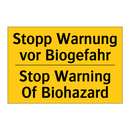 Stopp Warnung vor Biogefahr - Stop Warning Of Biohazard