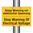 Stopp Warnung vor elektrischer /.../ - Stop Warning Of Electrical Voltage/.../