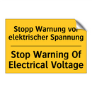 Stopp Warnung vor elektrischer /.../ - Stop Warning Of Electrical Voltage/.../