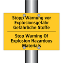 Stopp Warnung vor Explosionsgefahr /.../ - Stop Warning Of Explosion Hazardous /.../