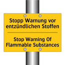 Stopp Warnung vor entzündlichen /.../ - Stop Warning Of Flammable Substances/.../