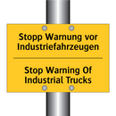 Stopp Warnung vor Industriefahrzeugen/.../ - Stop Warning Of Industrial Trucks/.../