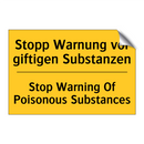 Stopp Warnung vor giftigen Substanzen/.../ - Stop Warning Of Poisonous Substances/.../