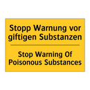 Stopp Warnung vor giftigen Substanzen/.../ - Stop Warning Of Poisonous Substances/.../