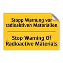 Stopp Warnung vor radioaktiven /.../ - Stop Warning Of Radioactive Materials/.../