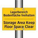 Lagerbereich Bodenfläche freihalten/.../ - Storage Area Keep Floor Space /.../