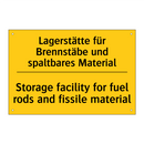 Lagerstätte für Brennstäbe und /.../ - Storage facility for fuel rods /.../