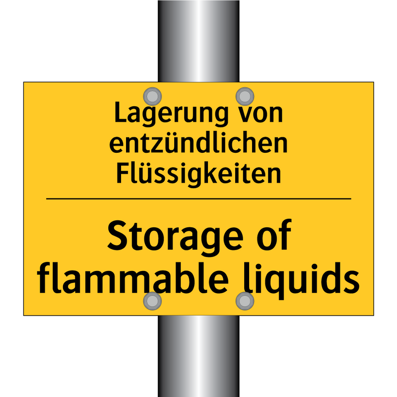 Lagerung von entzündlichen Flüssigkeiten/.../ - Storage of flammable liquids