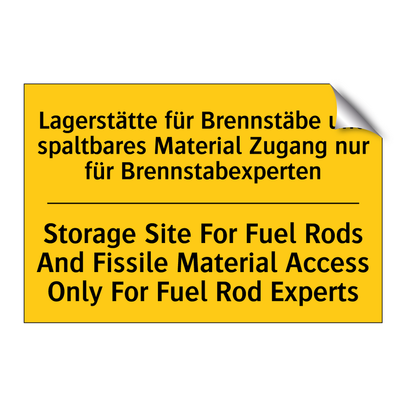 Lagerstätte für Brennstäbe und /.../ - Storage Site For Fuel Rods And /.../