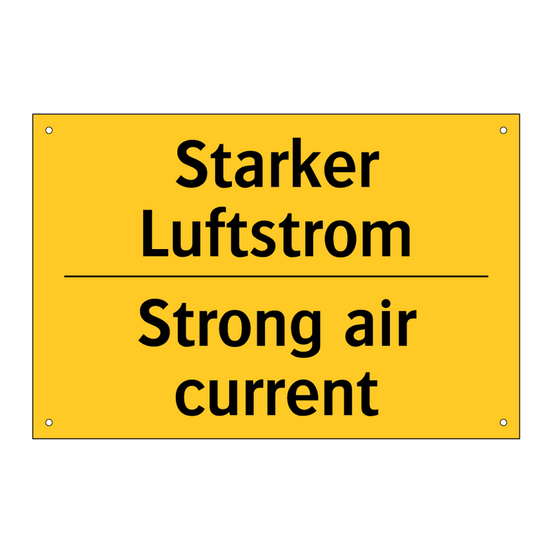 Starker Luftstrom - Strong air current