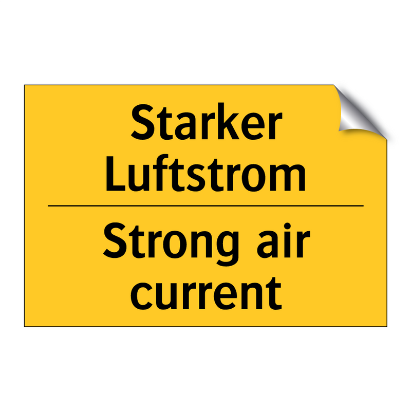 Starker Luftstrom - Strong air current