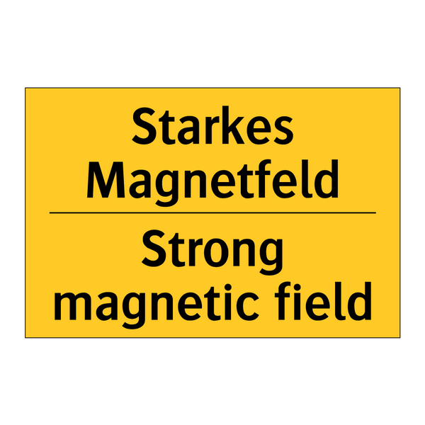 Starkes Magnetfeld - Strong magnetic field