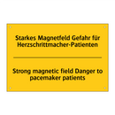 Starkes Magnetfeld Gefahr für /.../ - Strong magnetic field Danger to /.../