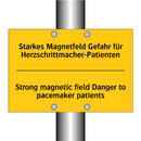 Starkes Magnetfeld Gefahr für /.../ - Strong magnetic field Danger to /.../
