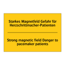 Starkes Magnetfeld Gefahr für /.../ - Strong magnetic field Danger to /.../
