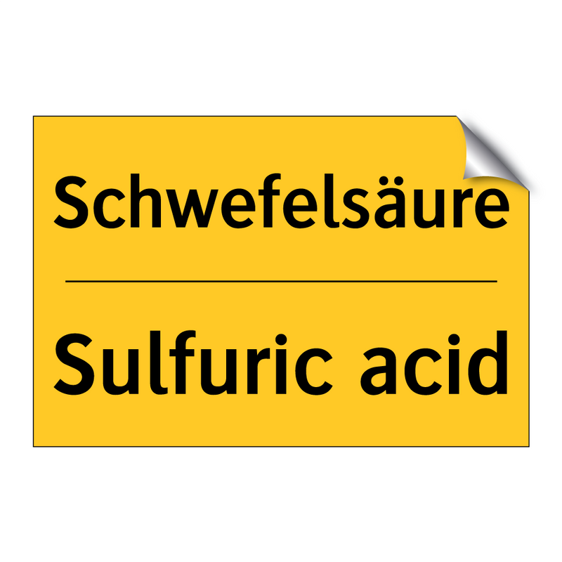 Schwefelsäure - Sulfuric acid