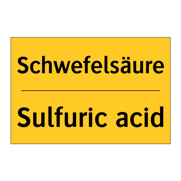 Schwefelsäure - Sulfuric acid