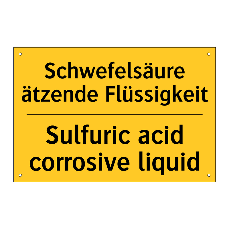 Schwefelsäure ätzende Flüssigkeit/.../ - Sulfuric acid corrosive liquid