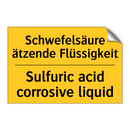 Schwefelsäure ätzende Flüssigkeit/.../ - Sulfuric acid corrosive liquid
