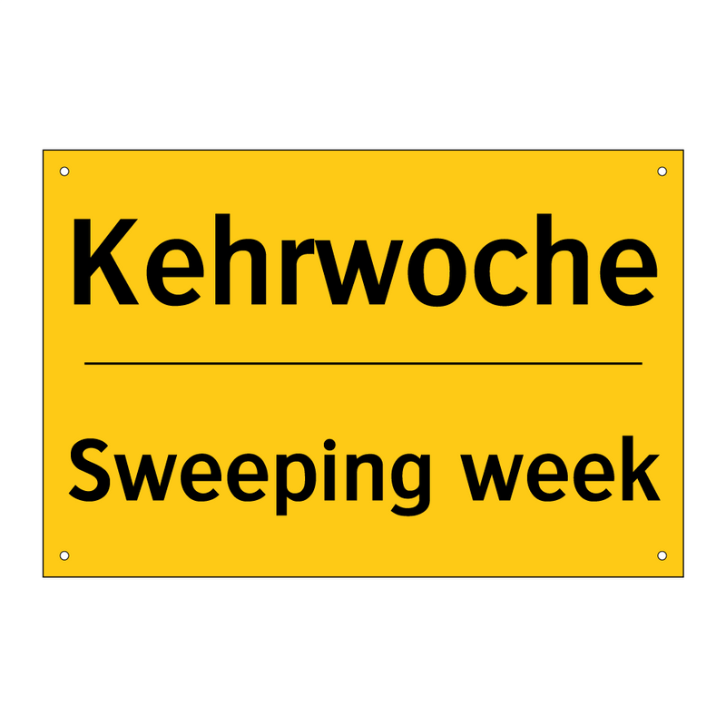 Kehrwoche - Sweeping week