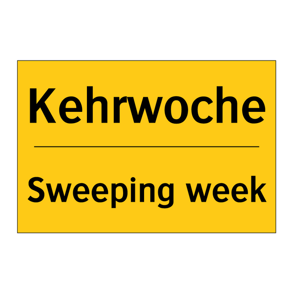 Kehrwoche - Sweeping week