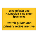 Schaltpfeiler und Hauptrelais /.../ - Switch pillars and primary relays /.../