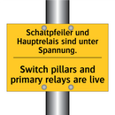 Schaltpfeiler und Hauptrelais /.../ - Switch pillars and primary relays /.../