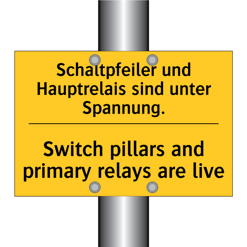 Schaltpfeiler und Hauptrelais /.../ - Switch pillars and primary relays /.../