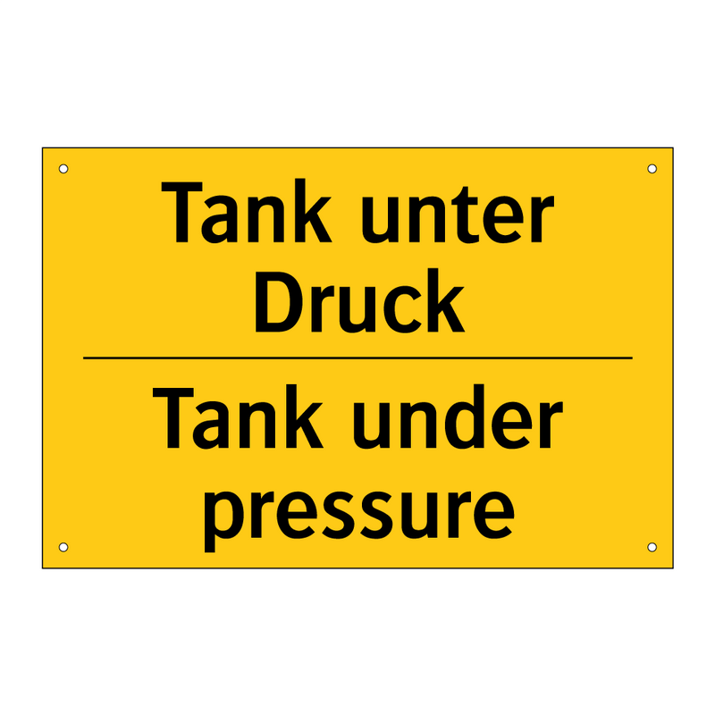 Tank unter Druck - Tank under pressure