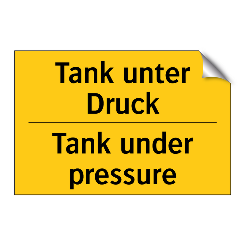 Tank unter Druck - Tank under pressure