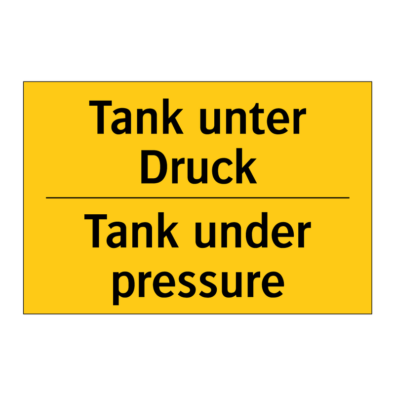 Tank unter Druck - Tank under pressure
