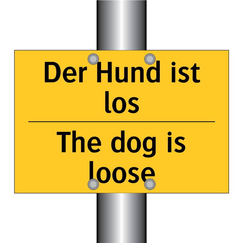 Der Hund ist los - The dog is loose