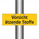 Vorsicht ätzende Stoffe