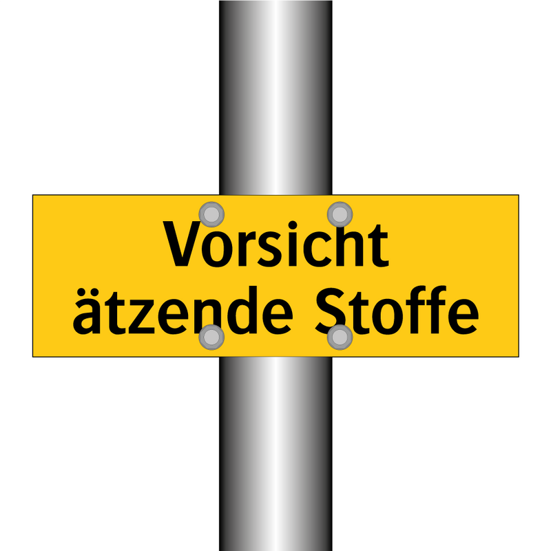 Vorsicht ätzende Stoffe