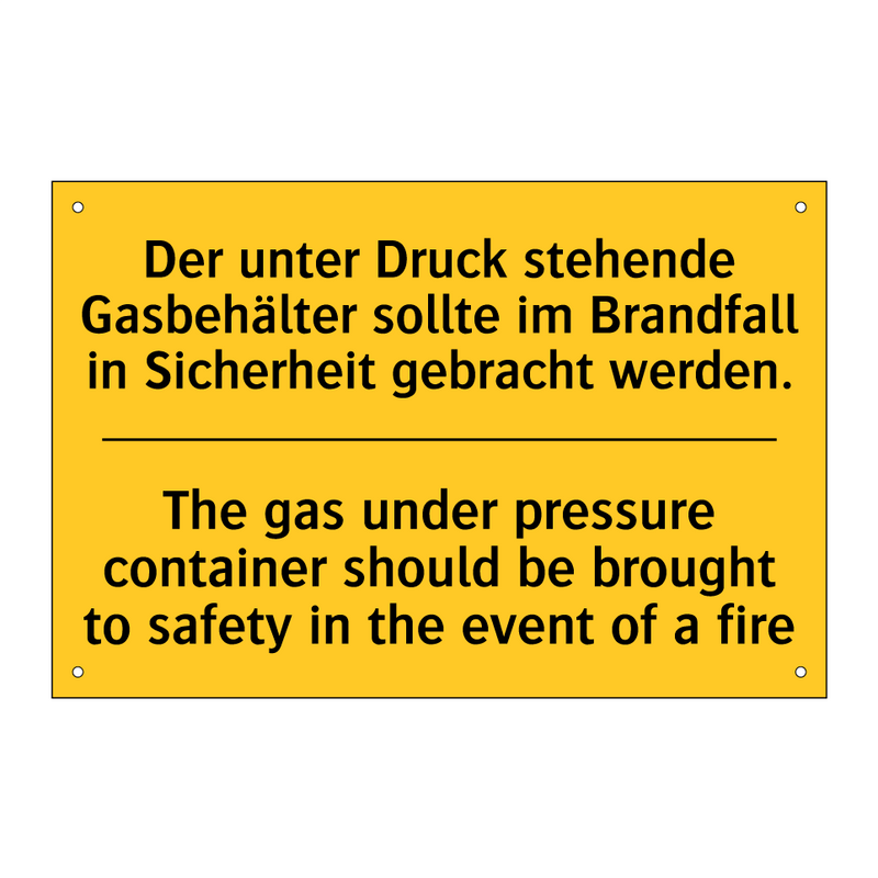Der unter Druck stehende Gasbehälter /.../ - The gas under pressure container /.../