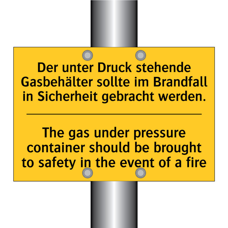 Der unter Druck stehende Gasbehälter /.../ - The gas under pressure container /.../